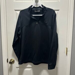 Under Armour Men's Black Lightweight Quarter-Zip Shirt Jacket